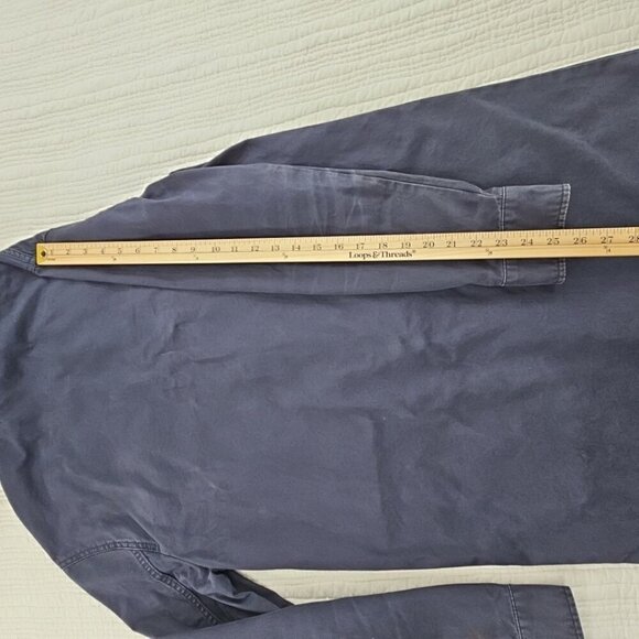DB Supply Coat Adult Men's Size Small Navy Blue Chore Coat Hoodie EUC Long - Picture 13 of 15